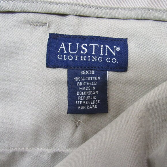 Austin Clothing Co. Men's Uniform Khaki Casual Performance Pants Size 36X30 - Picture 5 of 6